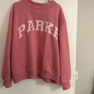 Parke valentines bubblegum and white